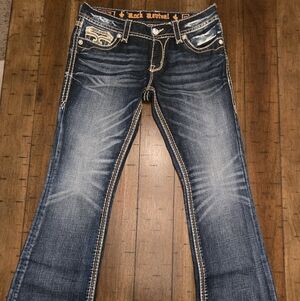 Rock Revival Women's Layla Indigo Boot Cut Jeans EUC